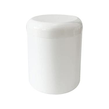 Imagem de Pote Plástico 250ml C/Tampa Rosca (10 Unidades) (Branco)