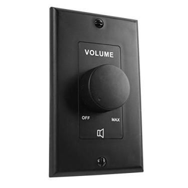 Imagem de Rockville VOL70100 100 Watt 70 V Caixa de controle de volume de parede preta