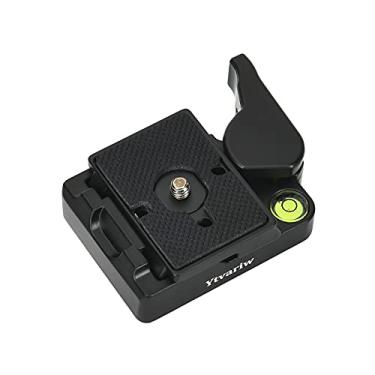 Imagem de Adaptador de placa de liberação rápida 323 RC2, adaptador de conexão rápida com placa de liberação rápida compatível com monopé Manfrotto, cabeça esférica de tripé Manfrotto e tripé
