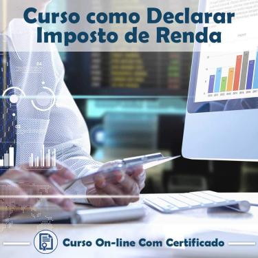 Imagem de Curso online em videoaula de Como Declarar Imposto de Renda com Certificado + 2 brindes