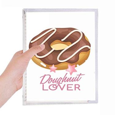 Imagem de Caderno de pasta de chocolate para sobremesas ocidentais com folhas soltas e diário recarregável