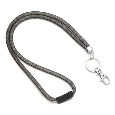 Imagem de 1 peça strass cordão de cristal crachá titular do cartão de identidade clipe para alça de pescoço para celular pendurar corda porta-chaves material de escritório, T10