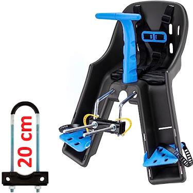 Imagem de Cadeirinha Dianteira Baby Bike Kalf (Grafite/Azul)