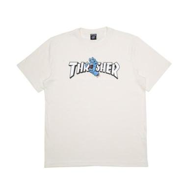 Imagem de Camiseta Santa Cruz Thrasher Screaming Logo Ss Off White
