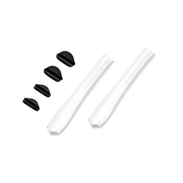 Imagem de Glintbay Kit de borracha para protetores de nariz e meias auriculares para óculos de sol Oakley Pit Bull OO9127 | Pit Bull Asian Fit OO9161 - Branco