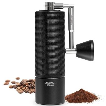 Imagem de TIMEMORE Moedor de Café Manual Castanha C3S Max, com Alça Dobrável, Aço Inoxidável, Configuração de Moagem Ajustável para Prensa Francesa, Preto
