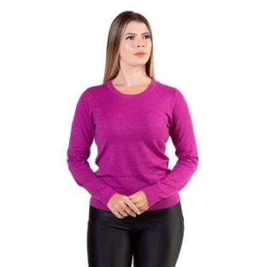 Imagem de Suéter Feminino Facinelli 651074 Roxo-Feminino