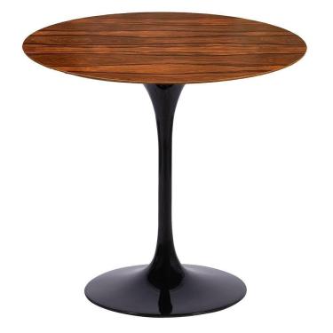 Imagem de Mesa Saarinen Redonda Pau Ferro 100cm - Base Preta