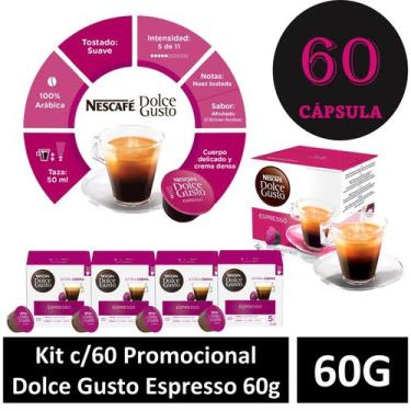 Imagem de Kit c/60 Promocional  Dolce Gusto Espresso  60g - NESCAFE NESTLE
