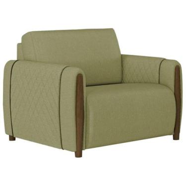 Imagem de Poltrona Decorativa Pes Em Madeira Encanto TCE 1027 Moll - Molufan, TC