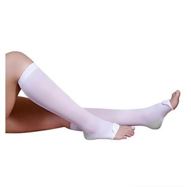 Imagem de Meia Compressão Antitrombo 15-21mmhg Sem Costura 3/4 - Varipress, G