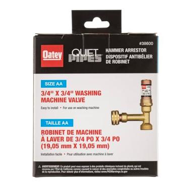 Imagem de OATEY Amortecedor de linha 38600 da Quiet Pies, 250 graus F, 200 PSI, linha de tubos silenciosos de cobre