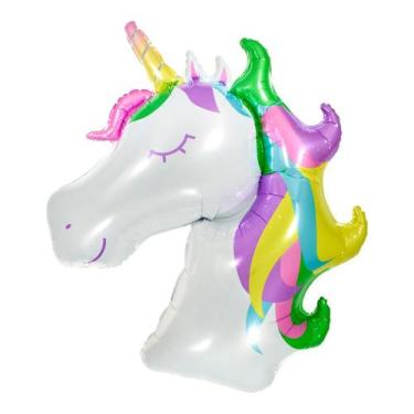 Imagem de Balão de Festa Microfoil 39'' 73x100cm - Unicórnio - 1 unidade - Make 