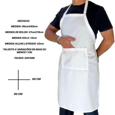 Imagem de KIT 10 pçs Avental Com Bolso Oxford Poli Cores - Armarinho Neves, Bran
