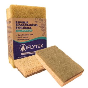 Imagem de Kit 10 esponja ecologica biodegradável - Flytex