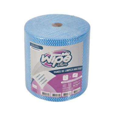 Imagem de Pano multiuso mr wipe slim azul 28x50 rolo 300m c/600 panos