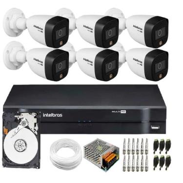 Imagem de Kit 6 Câmeras VHD 1220 B Full Color Full HD 1080p + Gravador MHDX Mult