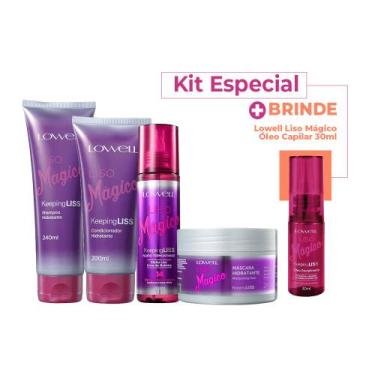 Imagem de Lowell Keeping Liss Liso Mágico Duo Home Care Fluido 200ml e Mascara H