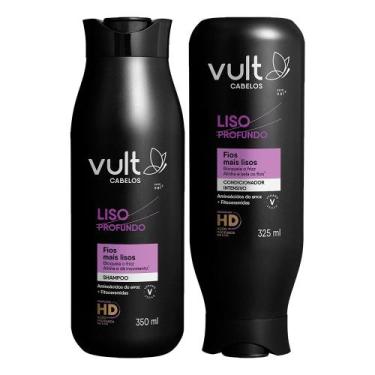Imagem de Kit Shampoo e Condicionador Cabelos Lisos Anti Frizz Liso Profundo Vul