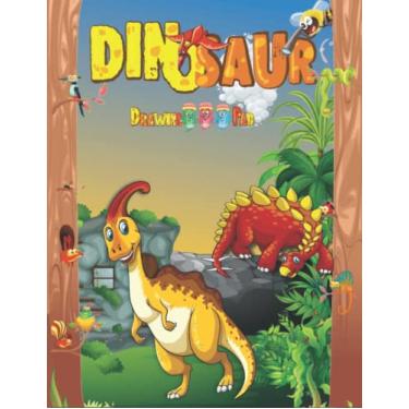 Imagem de Dinosaur - A4 Drawing Pad for kids: Sketchpad from the same coloring book
