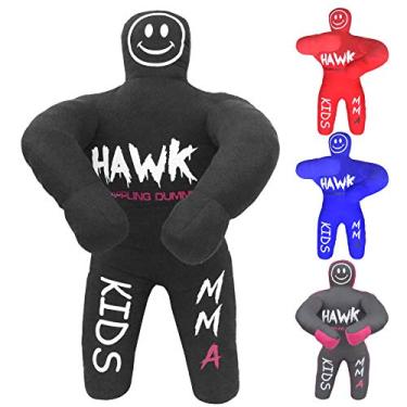 Imagem de Boneco infantil de luta para crianças BJJ Wrestling Dummy Punching Bag MMA Brazilian Jiu Jitsu infantil judô juvenil jogando boxe bonequins sem preenchimento (preto)