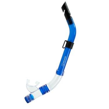 Imagem de Snorkel Respirador Válvula E Quebra Onda - Mergulho Fun Dive (Transp/Azul)