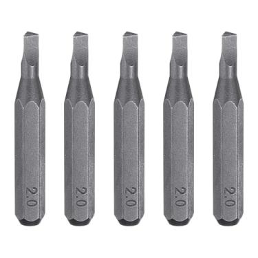 Imagem de HARFINGTON 5 peças TRI2.0 Broca de chave de fenda triangular 5/81.3 cm haste sextavada 28 mm/1,1" de comprimento, pontas sextavadas de aço S2 para ferramentas elétricas de chave de fenda elétrica de