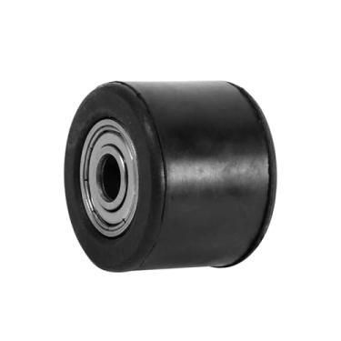 Imagem de Guia Roda Polia do Tensor do Rolo de Corrente Preto para Motocicleta Dirt Bike - Material de Borracha e Ferro - Serve para Correntes de 8 Mm - Pit Bike Motorizada e Pilotos