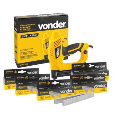 Imagem de COMP Grampeador / Pinador Elétrico GPE916 220v + 5 Caixas c/ 1000 Gram