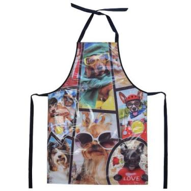 Imagem de Avental Impermeável Petshop Banho Tosa Estampado Pet Animal - Genérica