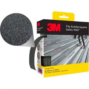 Imagem de Fita Antiderrapante 3M Preta 50Mmx20M