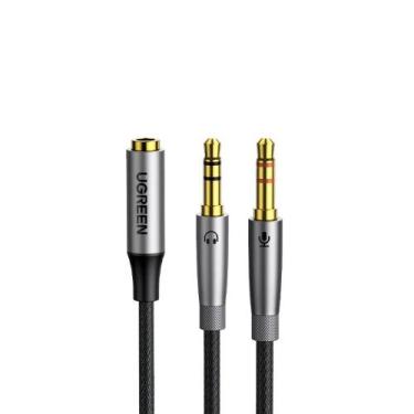 Imagem de Divisor de Fone de Ouvido para Computador UGREEN Cabo Adaptador de Mic
