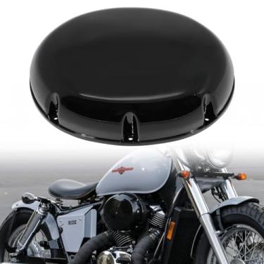 Imagem de Motaux Substituição da tampa do limpador de admissão do filtro de ar para Honda Shadow ACE 750 VT750C VT750CD 1997-2003, preto brilhante