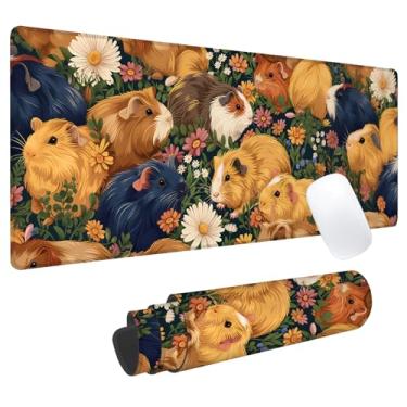 Imagem de Mouse pad para jogos de porquinho-da-índia, tapete de mesa de escritório, base de borracha antiderrapante, mouse pad estético legal para computador, laptop, teclado, escola, casa, mesa, jogador