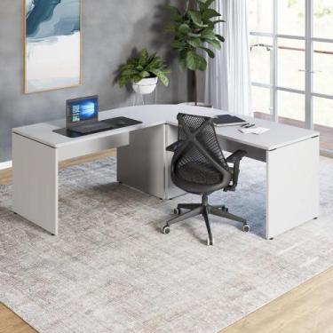 Imagem de Mesa L Escritório 190cm x 70cm Pés Painel F5 Office - F5 Office G, Cin