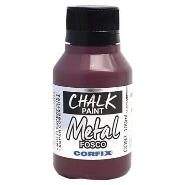 Imagem de Tinta Chalk Paint Metálica Fosca Corfix 100ml - 23111, 486 - BURGUNDY