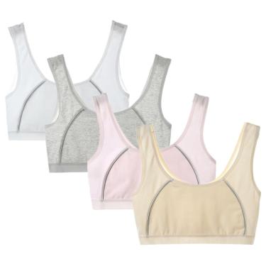 Imagem de Sutiãs de treino Herepai Seamless Cami Bralettes para meninas de 7 a 9 anos
