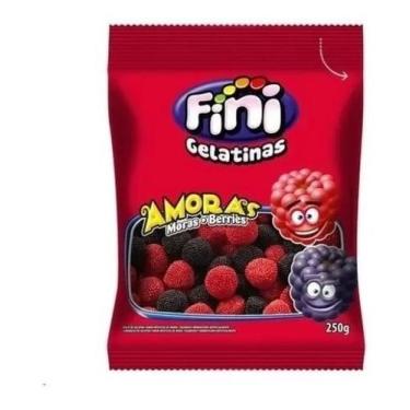 Imagem de Balas De Gelatina Amoras Fini 250g