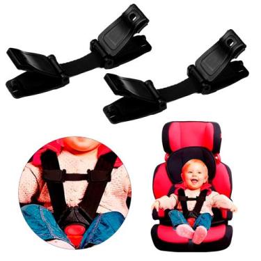 Imagem de 2 Trava Cinto Segurança Bebê Infantil Cadeira Carro Viagem - Things Ne