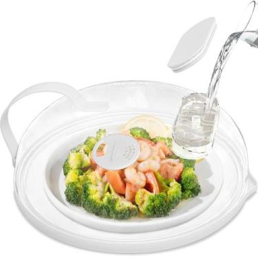 Imagem de Tampa de respingos de micro-ondas com vaporizador de água de 26 cm - b