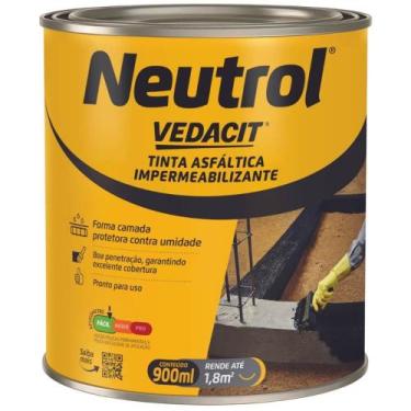 Imagem de Neutrol 45 Tinta Betuminosa 900ml - 121635 - VEDACIT