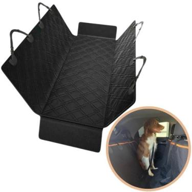 Imagem de Capa Protetora Carro Pet Proteção Automotiva Impermeável - guau, Preto