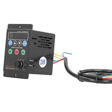 Imagem de Controlador de Velocidade do Motor Com Display Digital Inteligente Partida/parada Suave para Motor de Redução de Engrenagem de Micropotência (250 W)