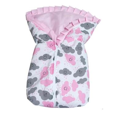 Imagem de Saco de Dormir para Bebê Inverno Estampado Acolchoado com Zíper 100% A