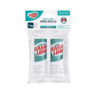Imagem de Refil p/ Mini Rolo Adesivo (2 Peças) 30 folhas Flash Limp