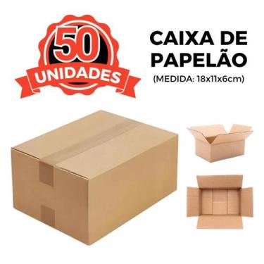 Imagem de 50 Caixas De Papelão Para Envios Pac Mini 18X11X6 - Db