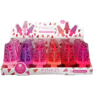 Imagem de PINK21 LIP GLOSS MAGICO MELANCIA CS4556 24UN DISPLAY