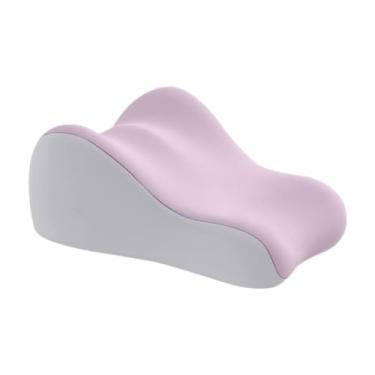 Imagem de SiaBiced Travesseiro de espuma viscoelástica para cama, travesseiro de cabeça para baixo, cabeceira leve e moderna para massagem, descanso, assistir filmes, Azul