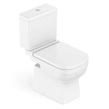 Imagem de Vaso Sanitário com Caixa Acoplada e Assento Soft Close Elite Celite