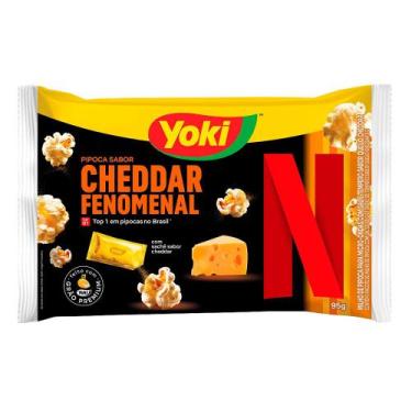 Imagem de Pipoca de Micro Ondas Yoki Netflix Sabor Cheddar Fenomenal com Sachê S